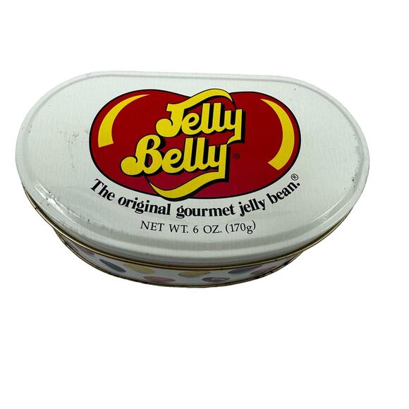 The Original Gourmet Jelly Bean Souvenir Metal Tin Canister 6oz‎ (lil rust) - Picture 2 of 9